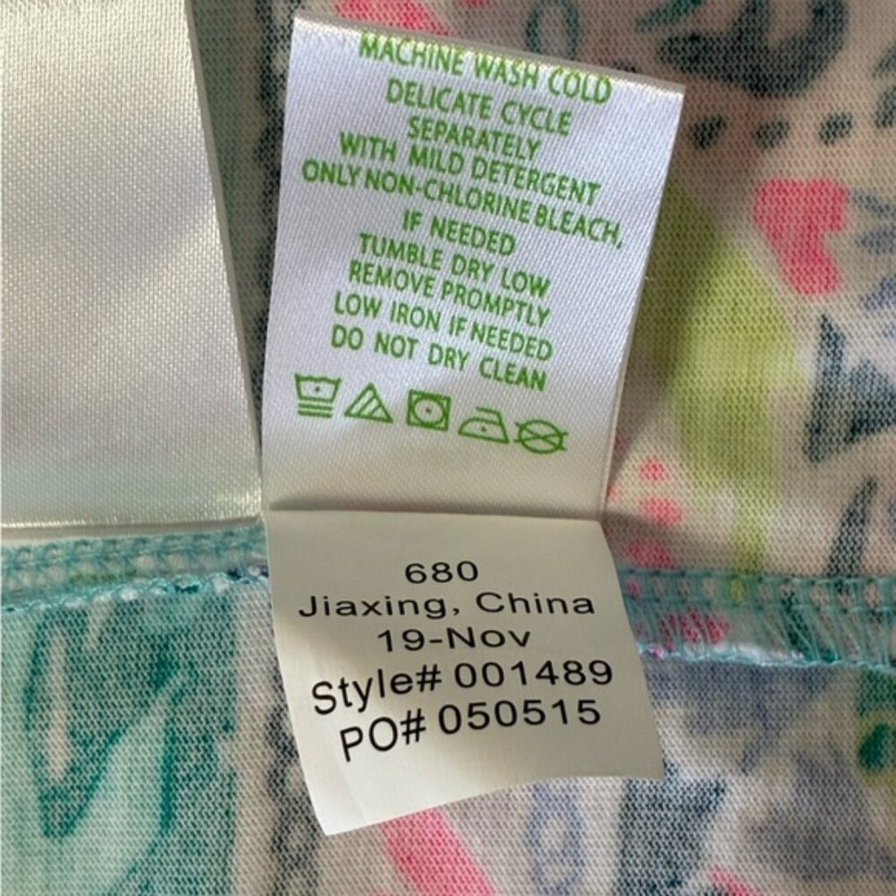 NWOT Lilly Pulitzer Beacon Bali Blue Sway This Way Print Dress - Picture 7 of 13